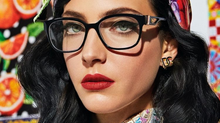 Chiara Leone stars in Dolce & Gabbana Eyewear spring-summer 2021 campaign.