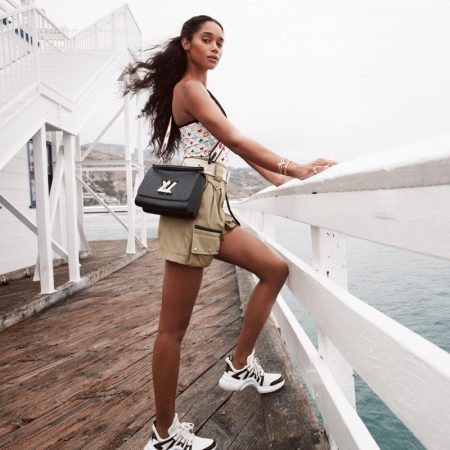 Laura Harrier Louis Vuitton Twist Handbag Campaign