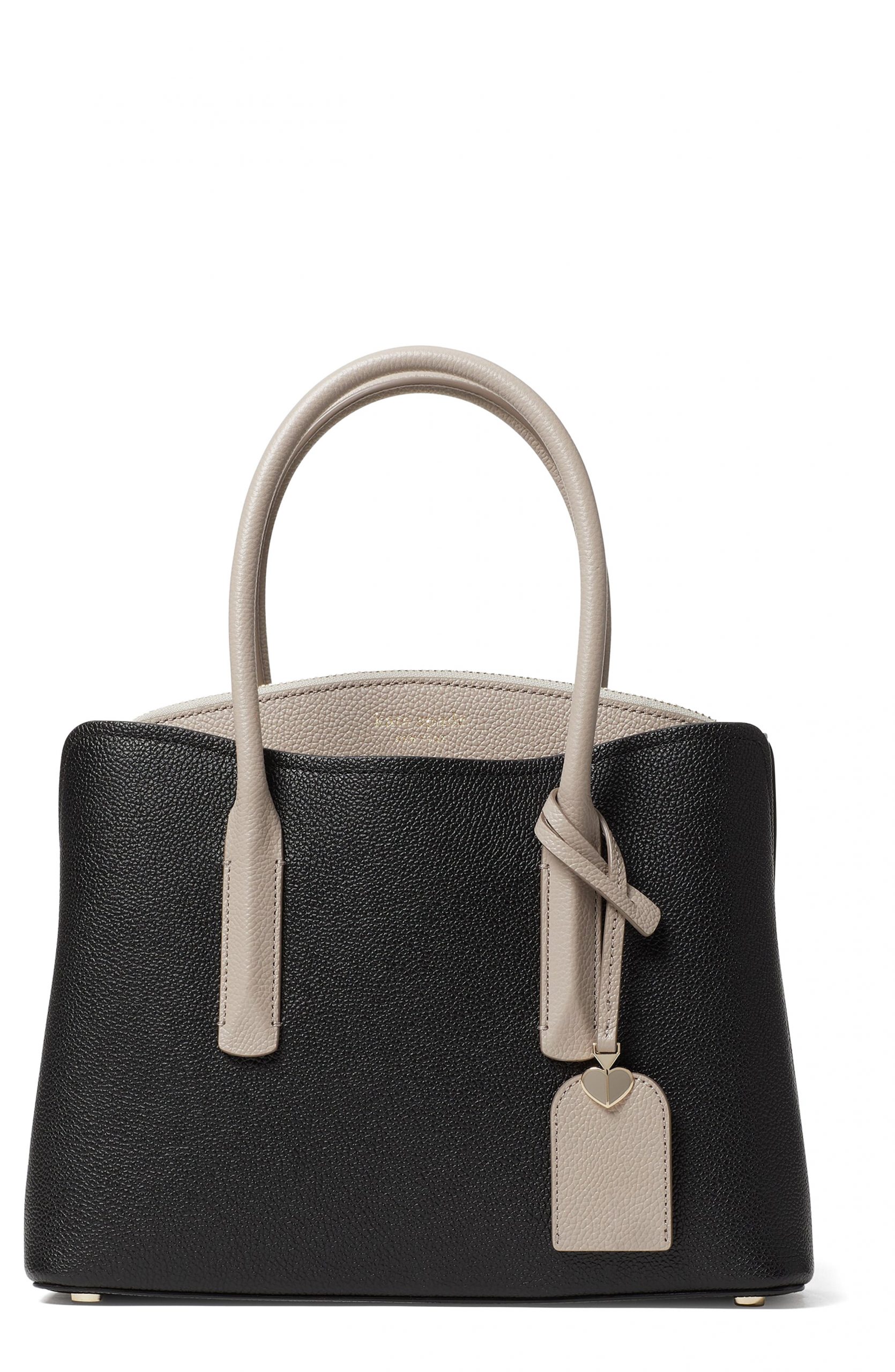 Kate Spade New York Medium Margaux Leather Satchel - Black | Fashion ...