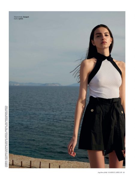 Anna Kirjuskina Marie Claire Greece Panos Davios Cover Fashion Editorial