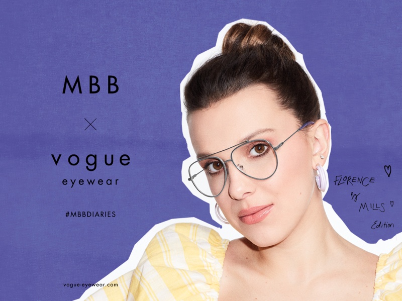 Millie Bobby Brown Poses for 2nd MBB x Vogue Eyewear Drop