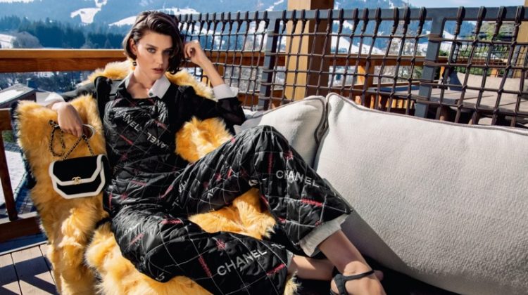 Vivienne Rohner fronts Chanel fall-winter 2021 campaign.