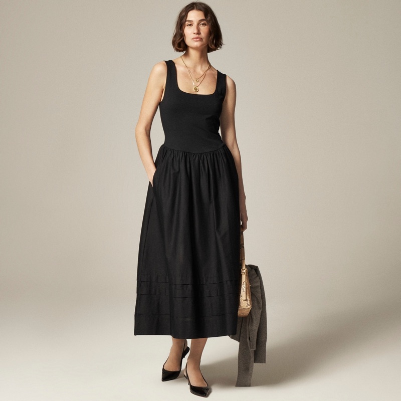 J. Crew Drop-Waist Mixy Dress $98