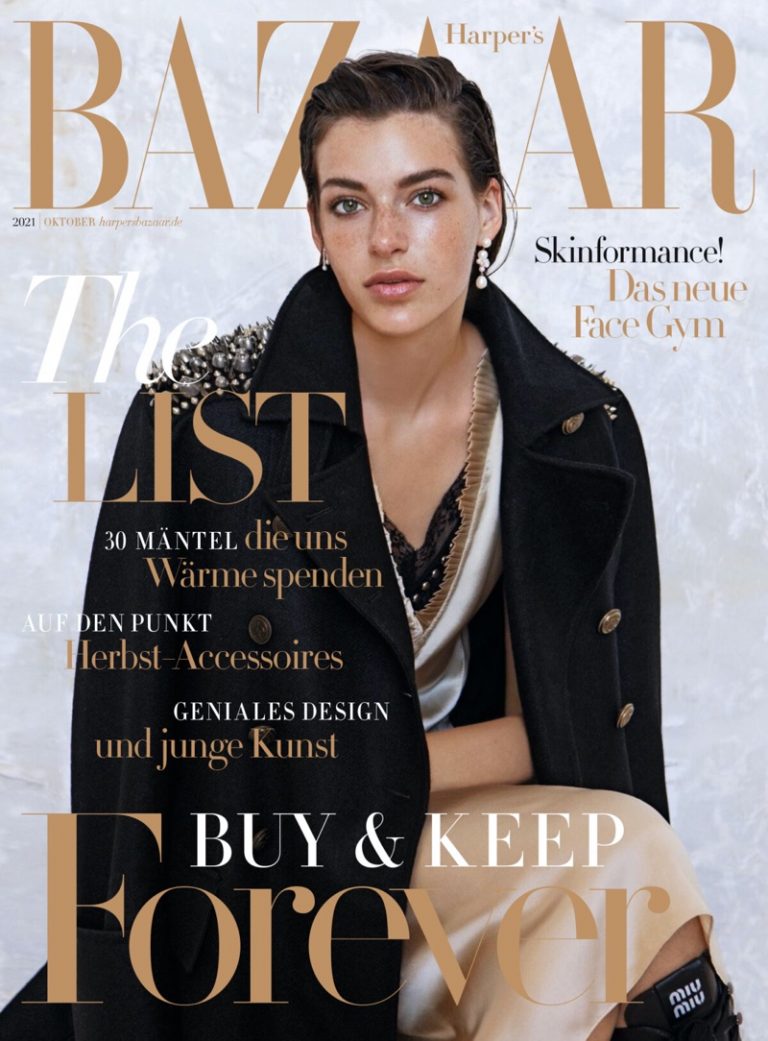 Karlijn Kusters Harper's Bazaar Germany Haris Farsarakis Cover Editorial