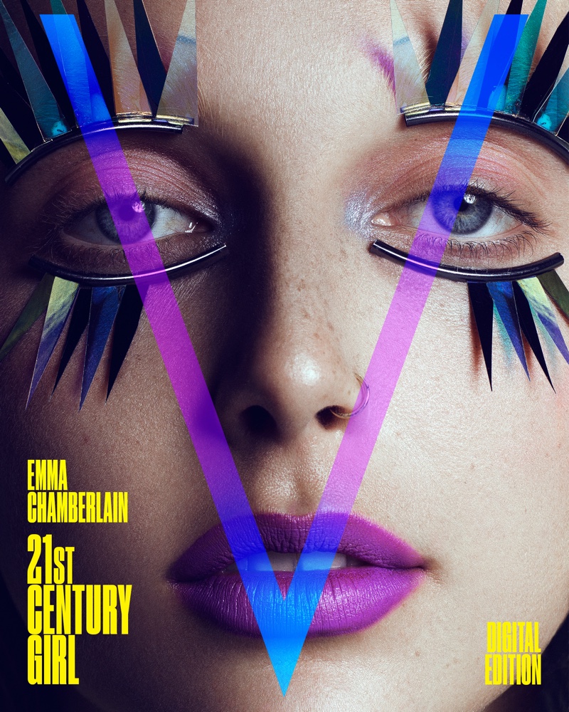Emma Chamberlain V Magazine Louis Vuitton Fornasetti Cover Photos
