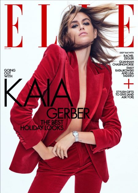 Kaia Gerber ELLE US 2021.2022 Cover Photoshoot