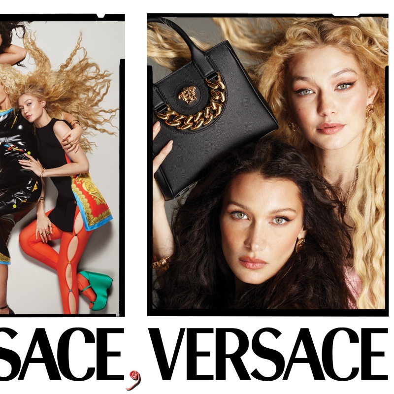 Bella Hadid in Versace Virtus Handbag Campaign