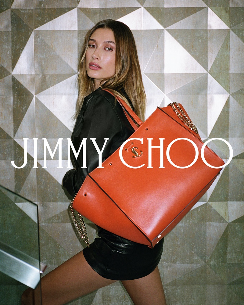 Time to Dare: Hailey Bieber Models JIMMY CHOO Spring 2022 Collection