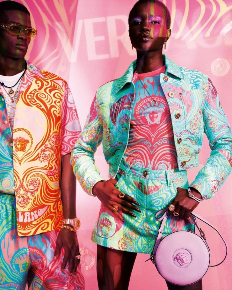 Versace Resort 2022 Campaign Models