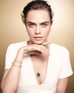 Gem Dior Jewelry 2022 Campaign Cara Delevingne Photos