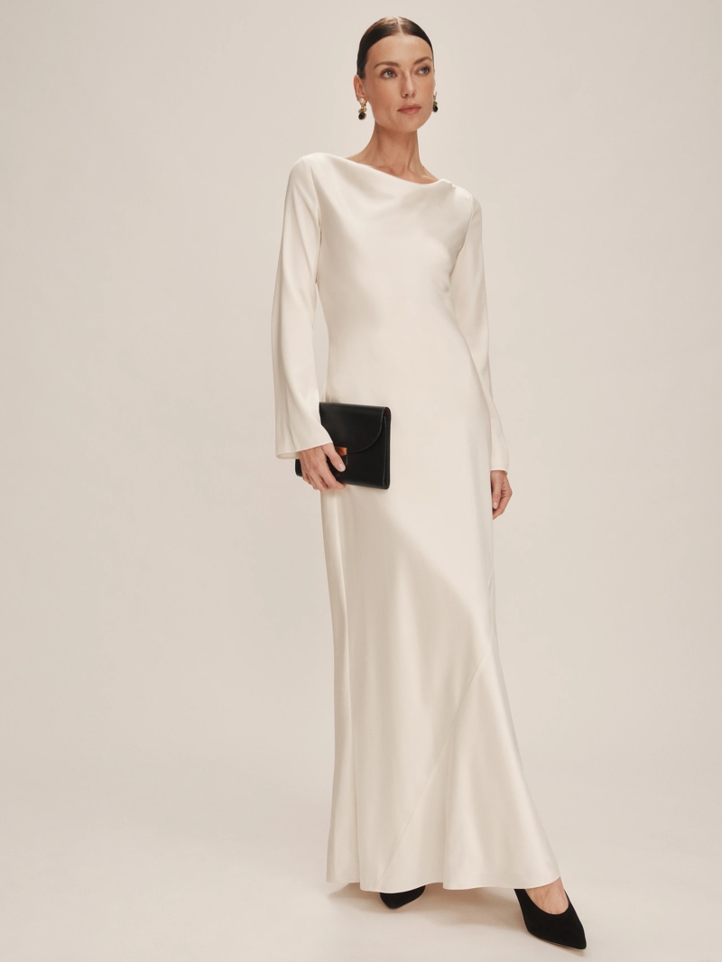 Reformation Ciana Satin Dress $498