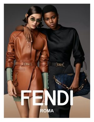 Bella Hadid Fendi Fall 2022 Campaign Photos