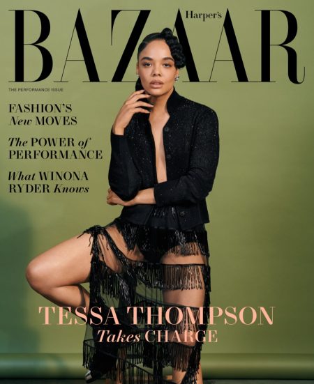 Tessa Thompson Harper's Bazaar US 2022 Cover Photoshoot