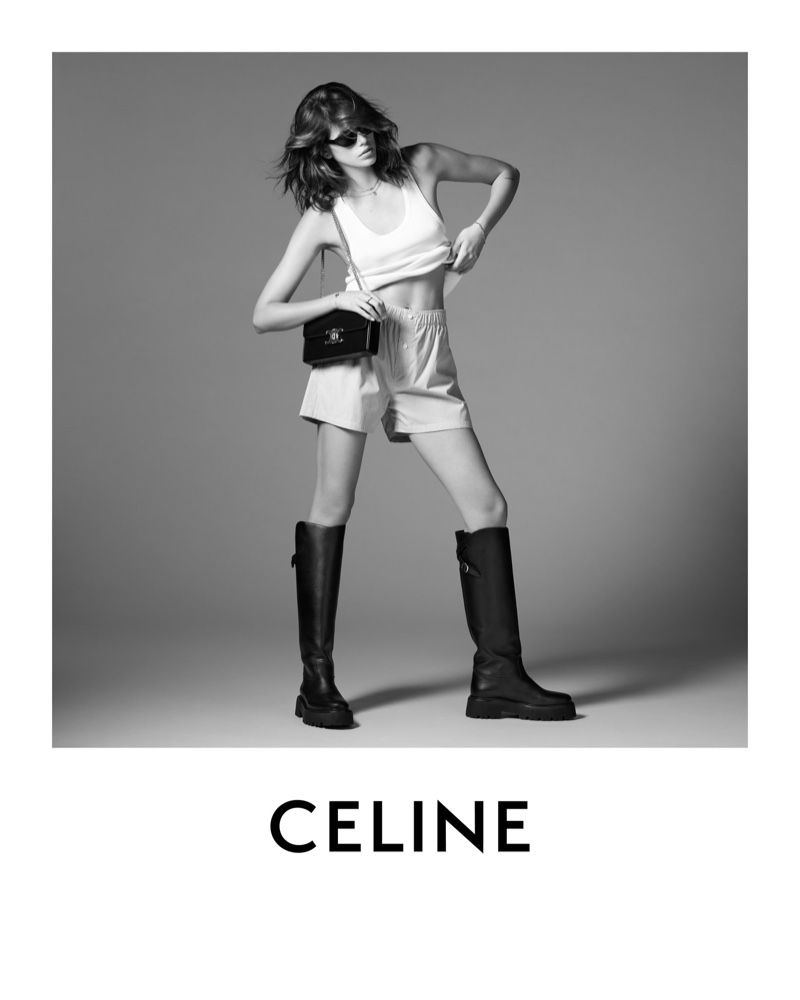 Kaia Gerber Celine Summer 2022 Campaign Ad Photos