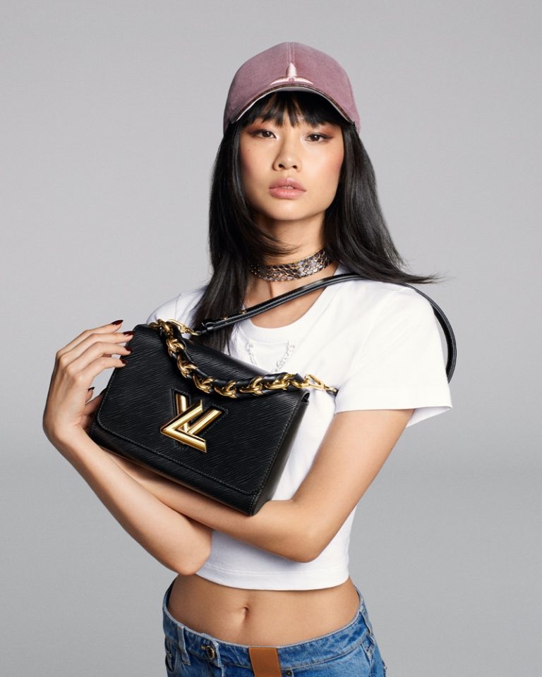 HoYeon Jung Louis Vuitton Twist Bag Fall 2022 Campaign