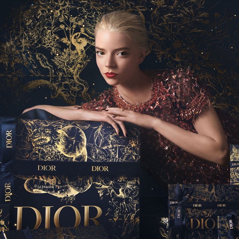 Anya Taylor-Joy Dior Holiday 2022 Campaign Makeup