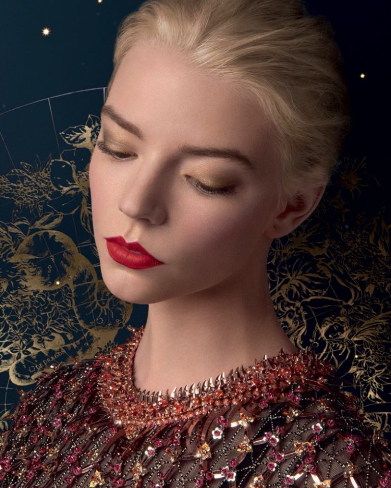 Anya Taylor-Joy Dior Holiday 2022 Campaign Makeup