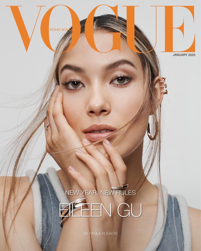 Eileen Gu Vogue Hong Kong January 2023 Cover Photos