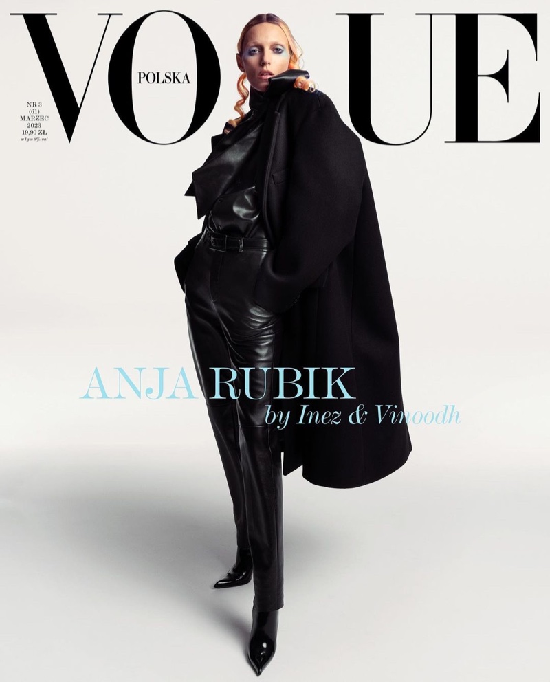 Anja Rubik Vogue Poland March 2023 Cover Photos