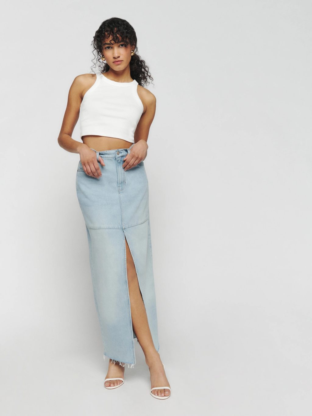 Reformation Denim: Shop Dresses, Skirts & Sets