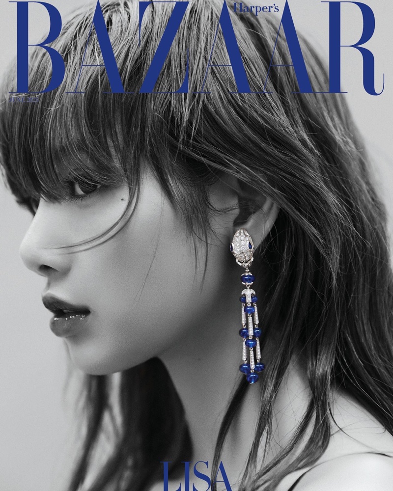 Lisa Harpers Bazaar Korea Bulgari Earring 2023