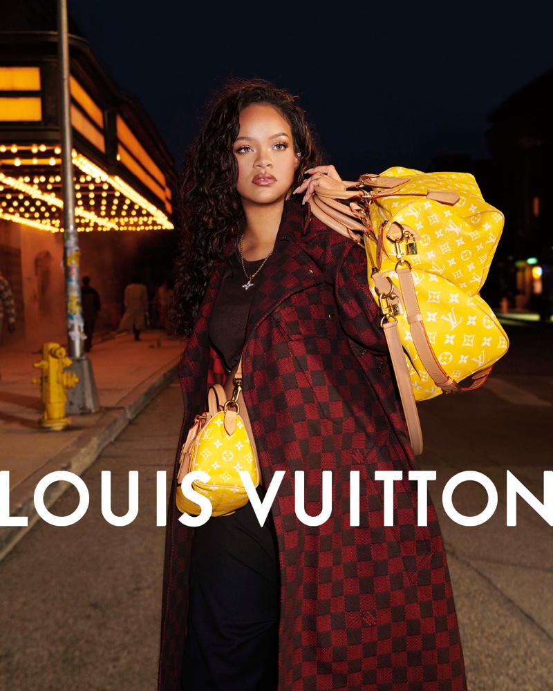 Rihanna assume a campanha masculina primavera 2024 da Louis Vuitton UFW
