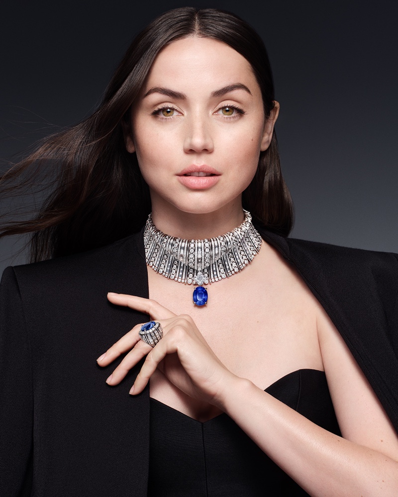 Ana de Armas for Louis Vuitton High Jewelry 2023: She Shines