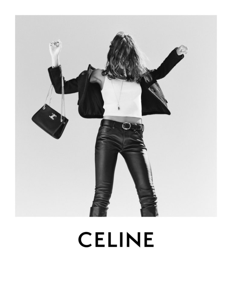 Kaia Gerber's Indie Chic Vibes in Celine Winter 2023 Ads