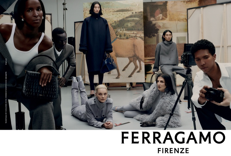 POSES FOR FERRAGAMO LUNAR NEW YEAR 2023 CAMPAIGN BY CREATIVE
