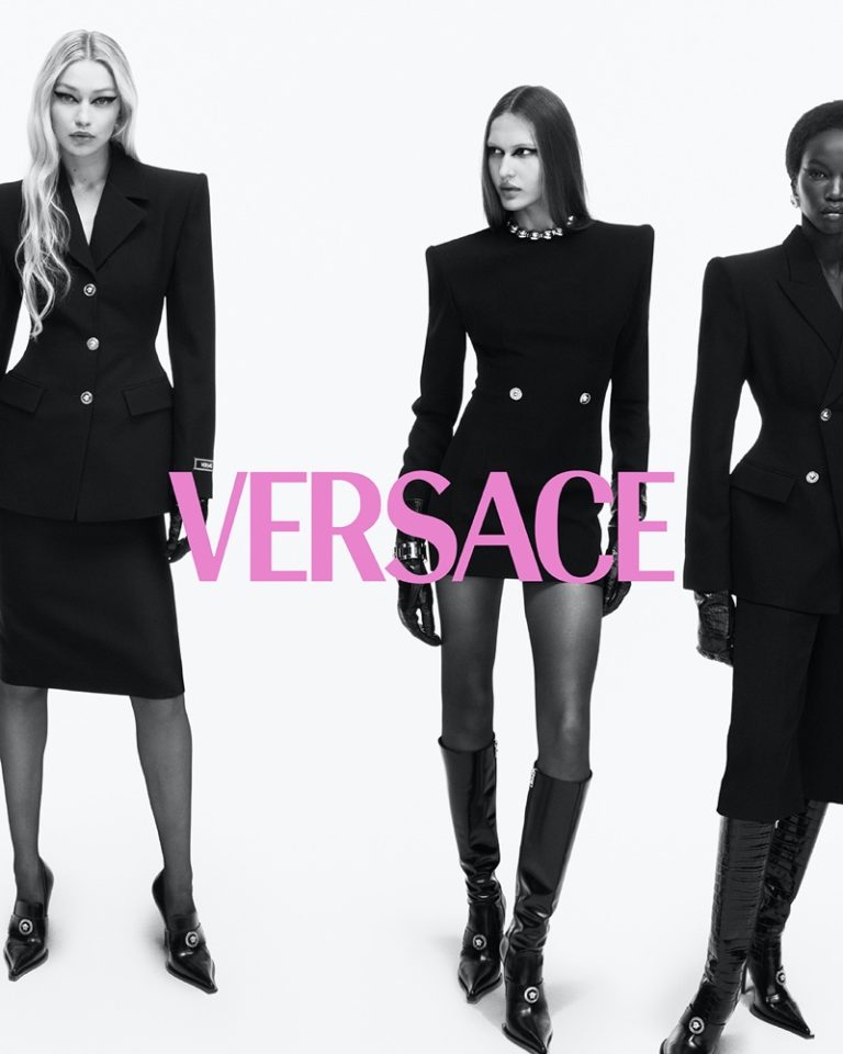 Gigi Hadid & Irina Shayk Lead Versace Fall 2023 Ads