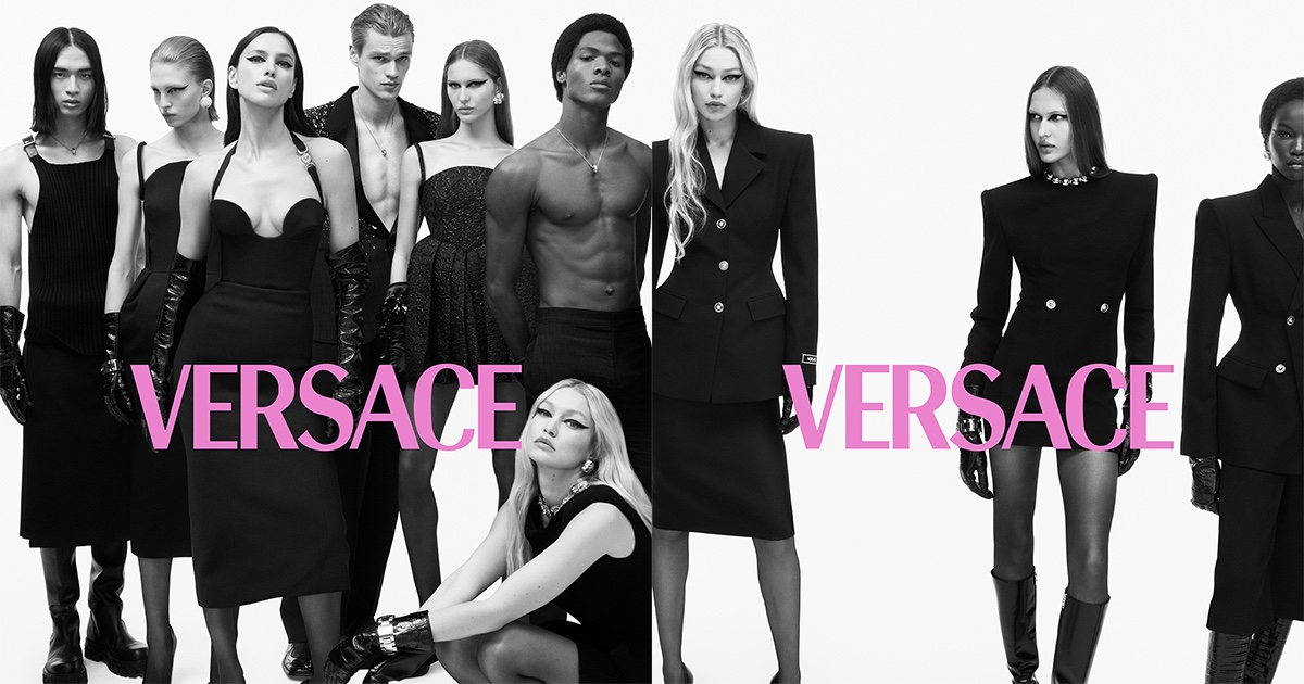 Lily James stars in VERSACE FW 2022/23 campaign