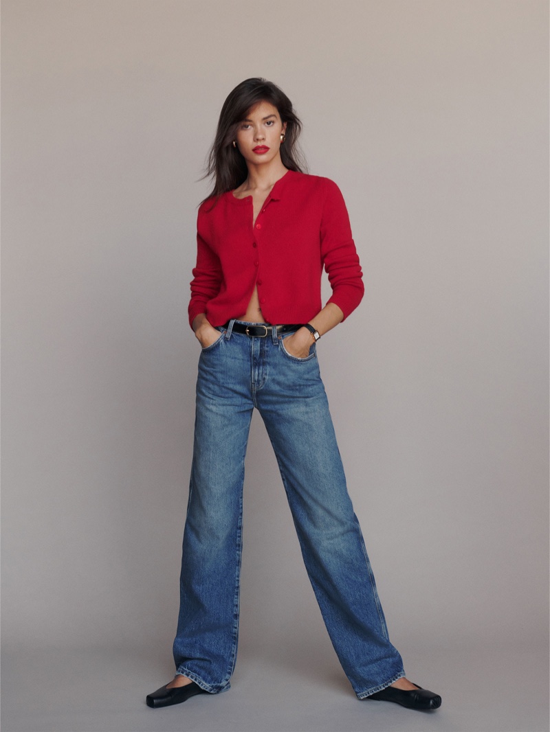 Relaxed Jeans Thanksgiving Outfit Reformation