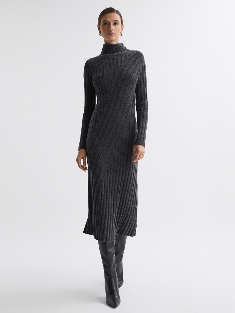 Sweater Dress Thanksgiving Outfit Reiss