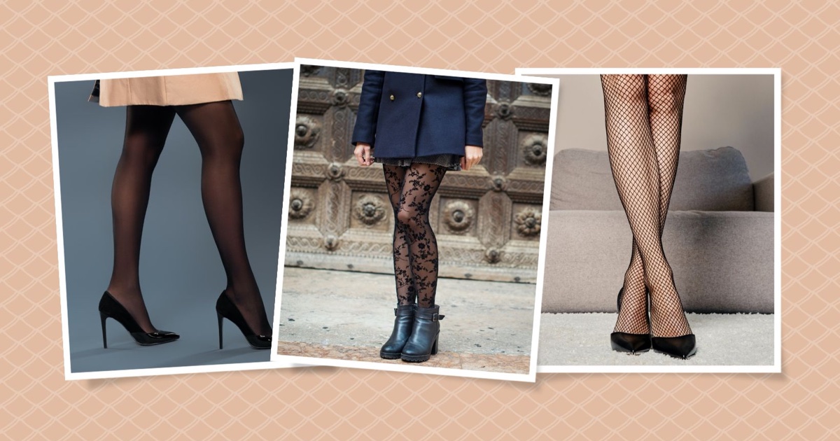 Leopard black sheer patterned tights | An Over the knee effect pantyhose  for women | Sexy fashion tights