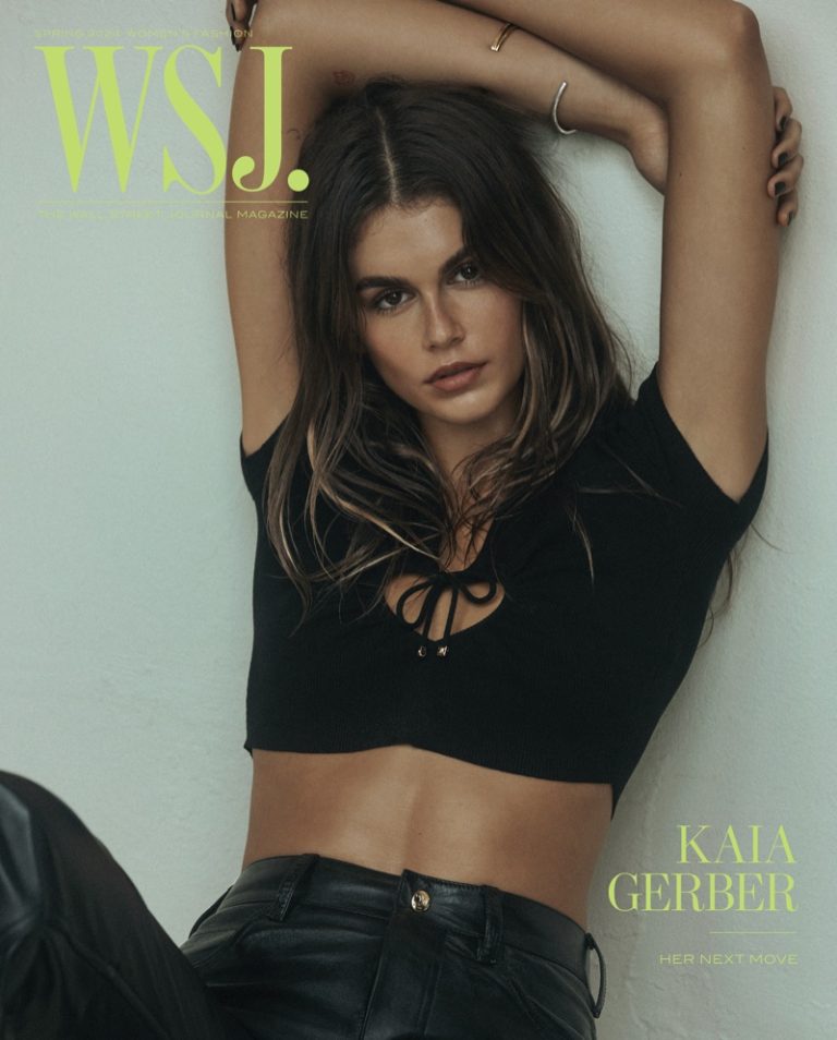 Kaia Gerber Heats Up WSJ. Magazine Cover Story