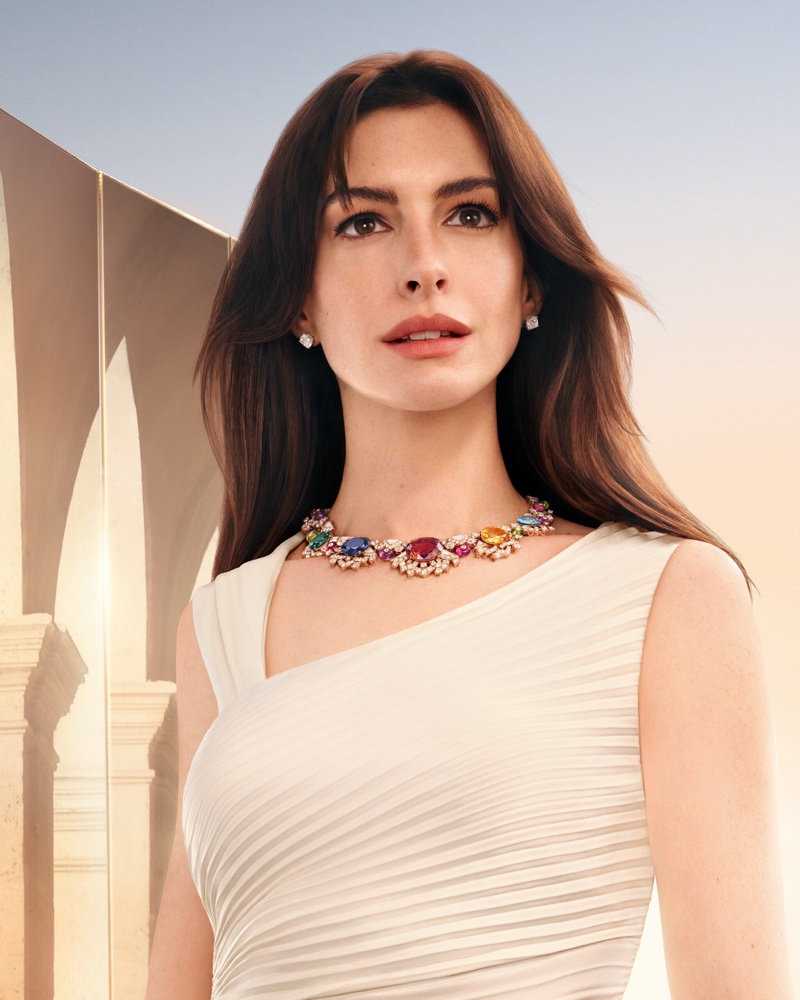 Bulgari ambassador Anne Hathaway shines in the new Eternally Reborn campaign.