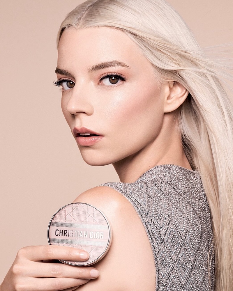 Anya Taylor-Joy appears in Dior Forever's new Skin Glow Tone-Up ad campaign.