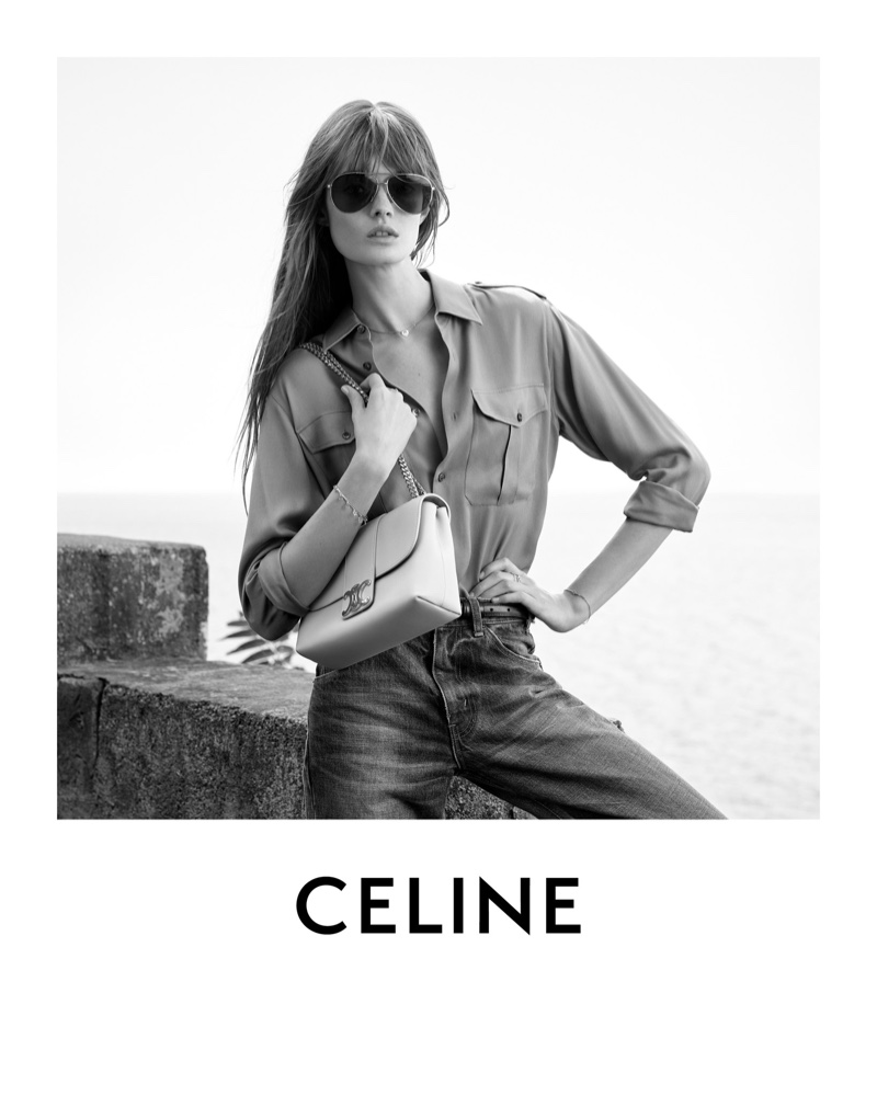 The Victoire bag takes the spotlight for Celine's Plein Soleil summer 2024 campaign.