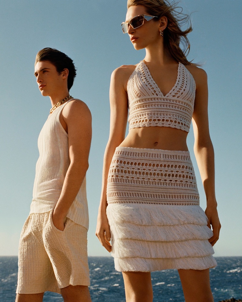 Givenchy Plage celebrates white attire with luxurious separates for its summer 2024 capsule.