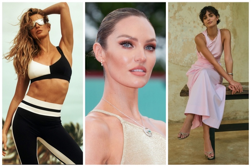 Week in Review: Gisele Bundchen fronts Vaara spring 2024 campaign, Candice Swanepoel, and Taylor Hill poses for Banana Republic summer 2024 advertisement.