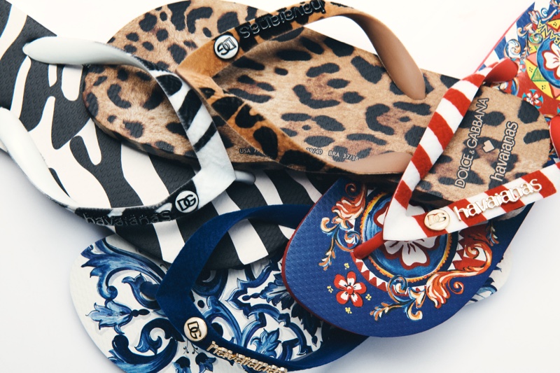 The Dolce & Gabbana x Havaianas collaboration is available in four colorways.