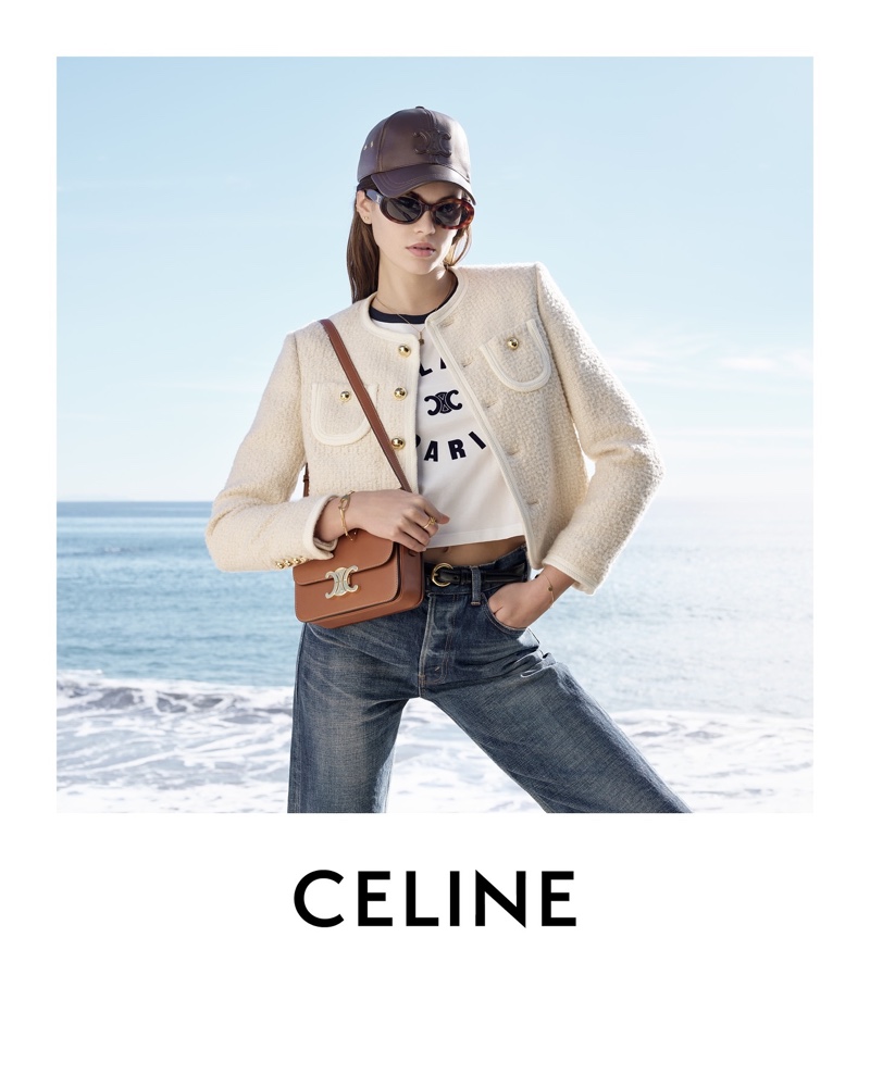 Kaia Gerber & Celine Bring California Cool to 2024 Ad