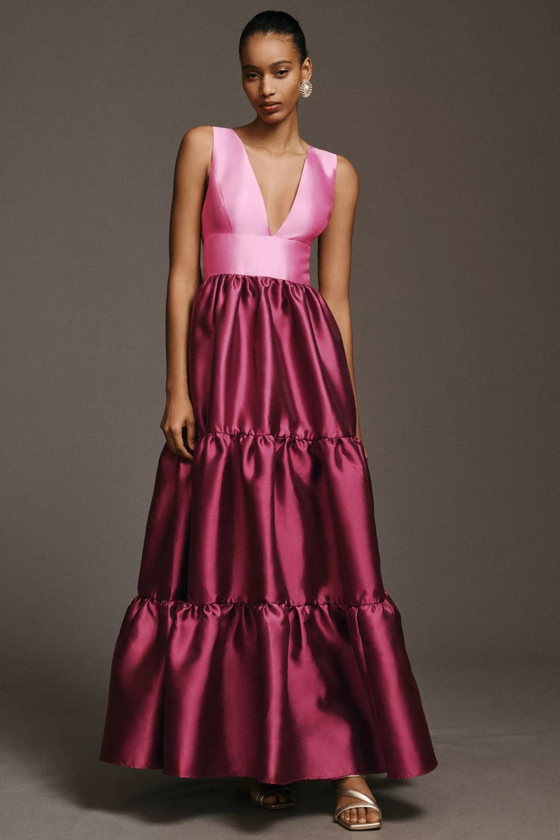 Pink Dress Black Tie Wedding Attire