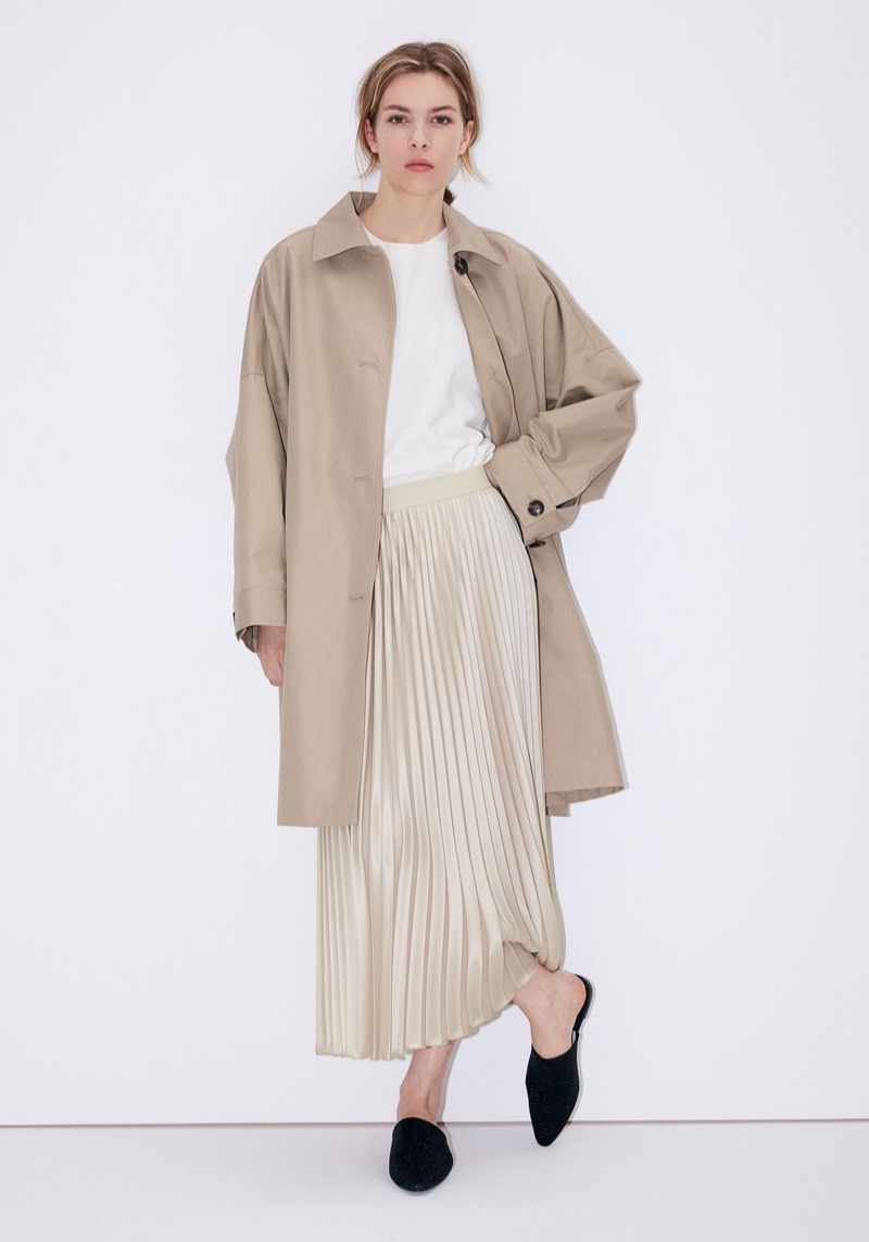 Trench Pleated Skirt Smart Casual H&M