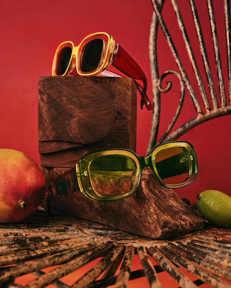 Inspired by fruit trees, the Warby Parker x Theophilio sunglasses collaboration offers nostalgic sunglasses.