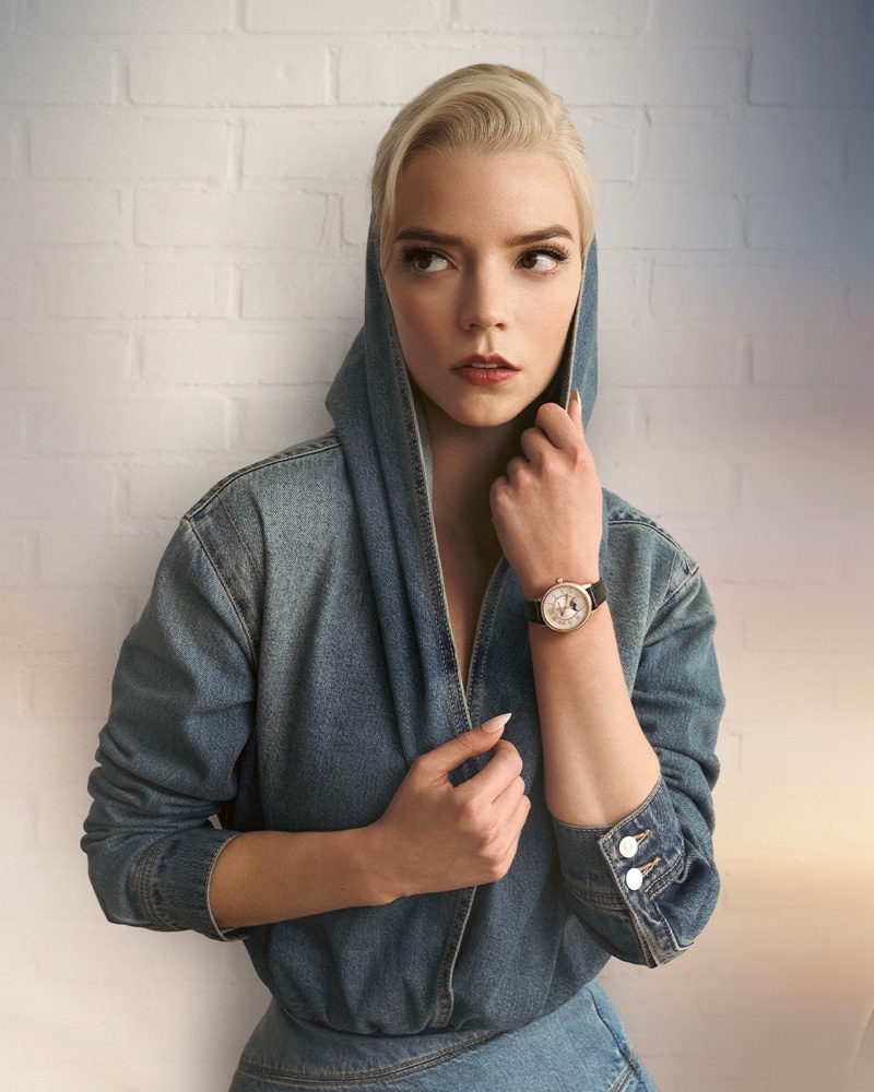 Anya Taylor Joy Jaeger LeCoultre Rendez Vous Moon Watch 2024 Ad