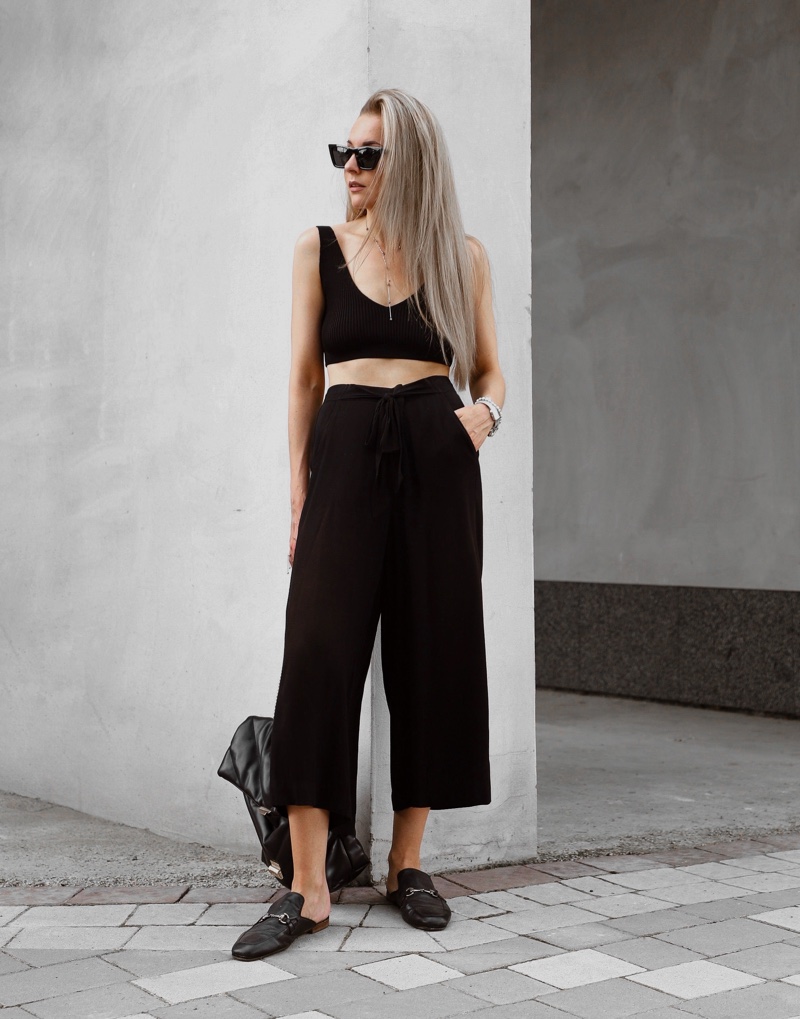 Matching Set Top Pants Date Outfit