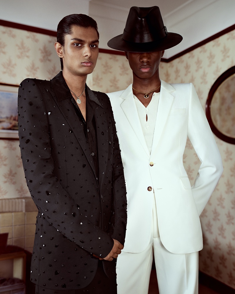 McQueen spotlights tailored suiting for its fall-winter 2024 campaign.