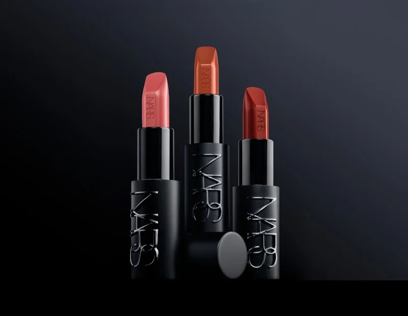 NARS spotlights the Explicit Lipstick collection.