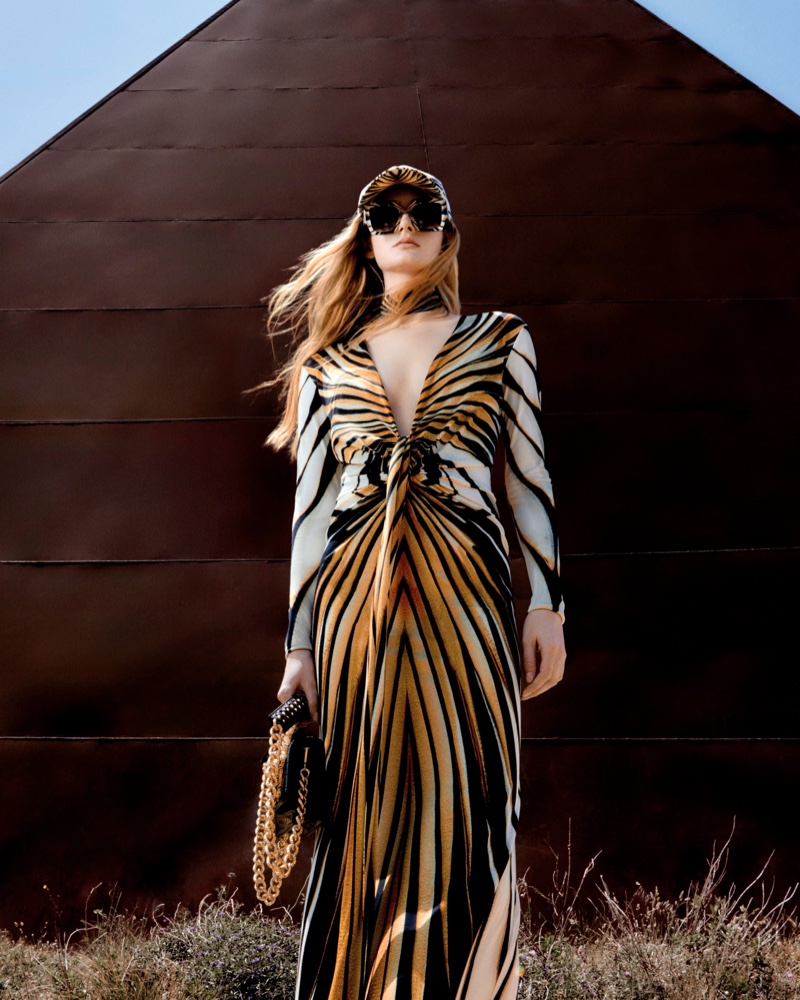 Roberto Cavalli's Ray of Gold capsule is inspired by the sun's rays.